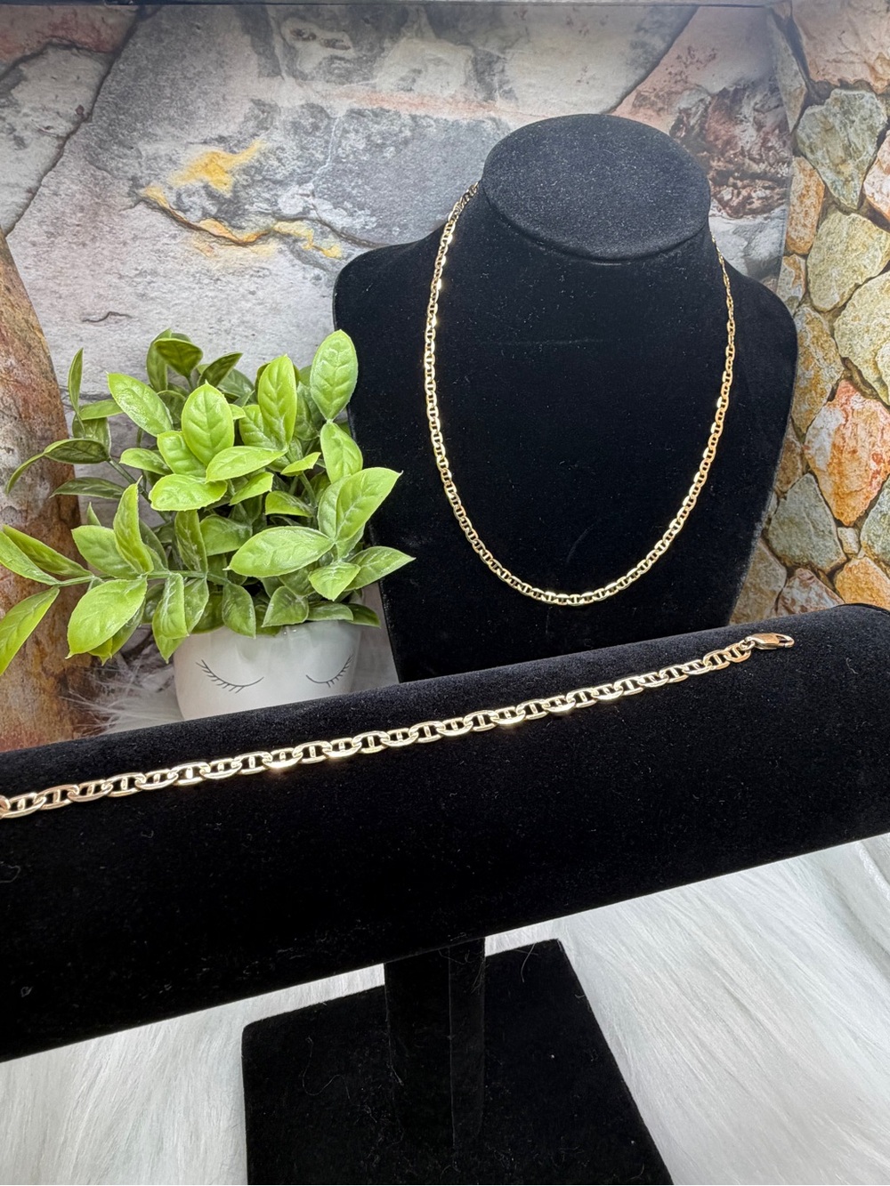 14k Yellow Gold Chain and 10k Yellow Gold bracelet